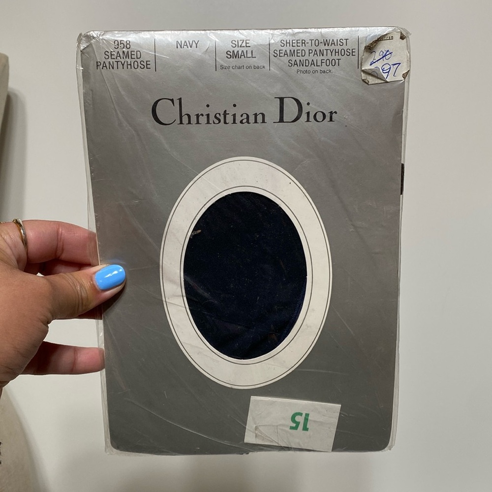 Vintage 1980’s Christian Dior 958 Seamed PantyHose